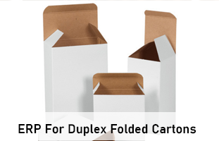 ERP Software For Duplex Folded Cartons